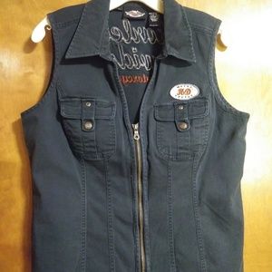 Harley-Davidson Women's Zip front top
